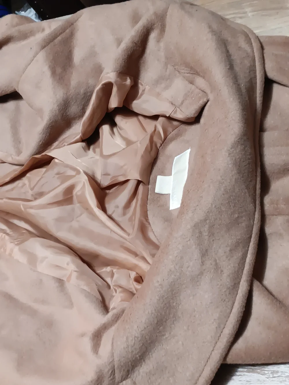 Michael Kors Taupe Belted Trench Coat With Shawl Hat